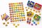 Sparkly Smiles Glitter Emoji Stickers 3/4" – 96 Pack Colorful Smiley Face Reward Stickers for Kids, Teachers & Crafts